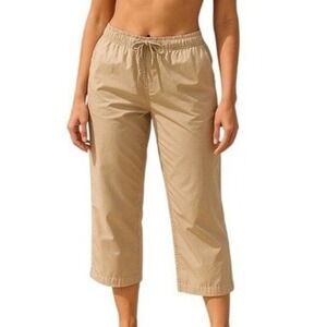 Eddie Bauer Nylon Casual‎ Cargo Pants Size 12 Khaki